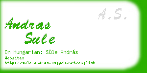 andras sule business card